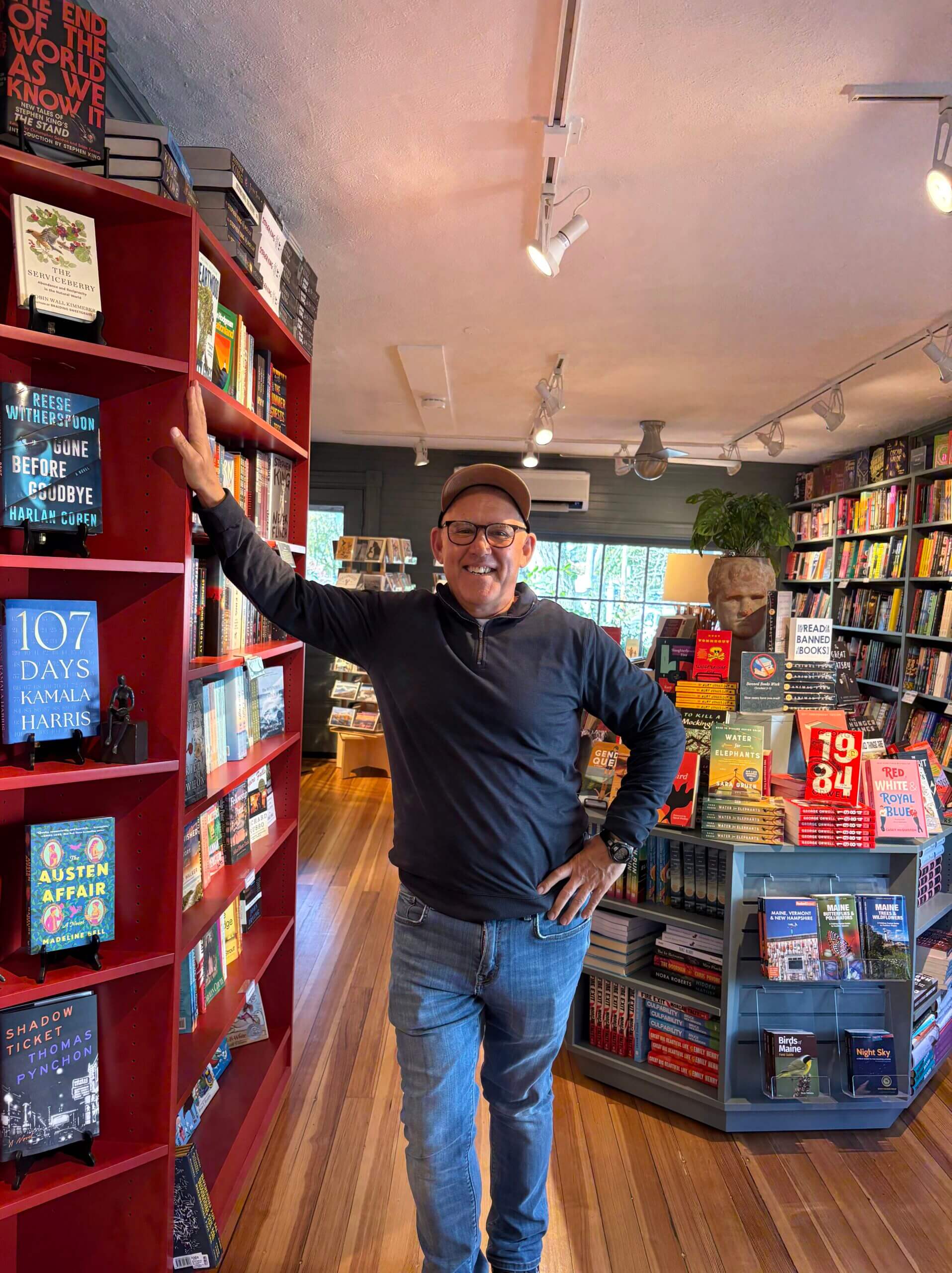 John Ranco, owner and curator of books at Perkins Cove Bookshop
