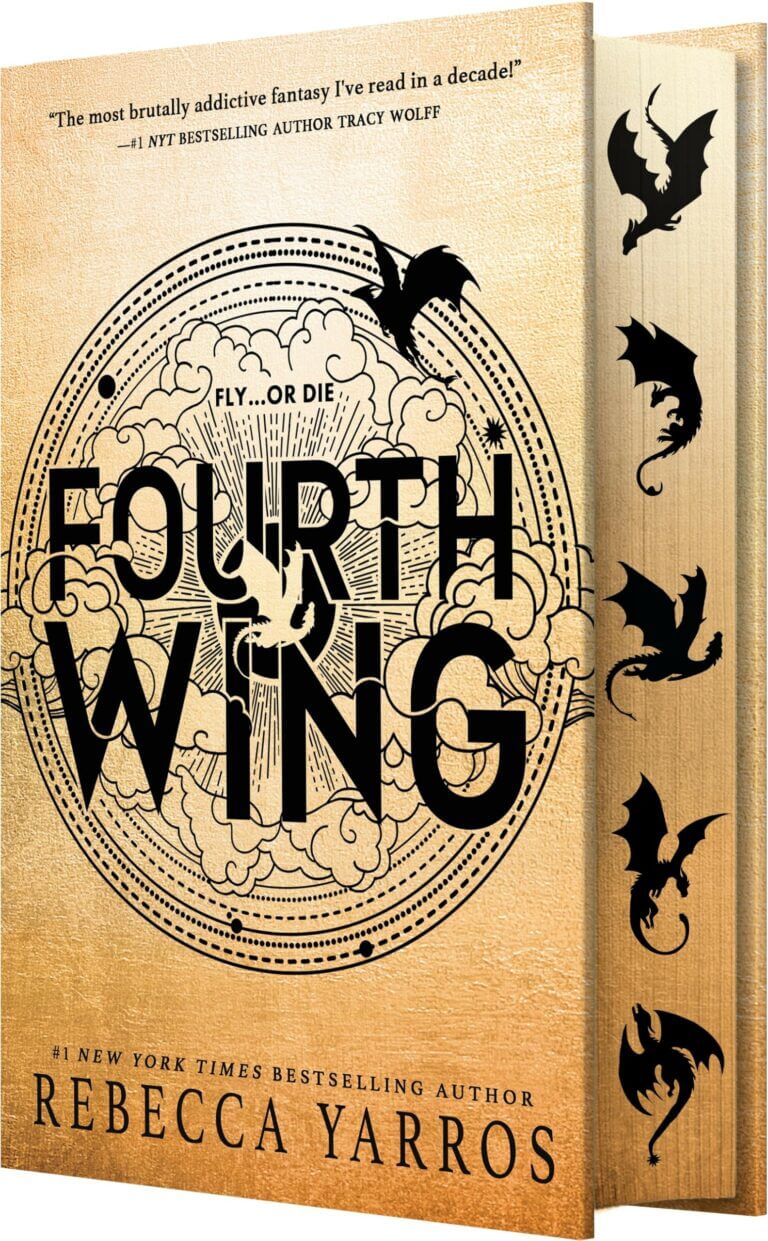 Fourth Wing Hardcover by Rebecca Yarros Book Cover