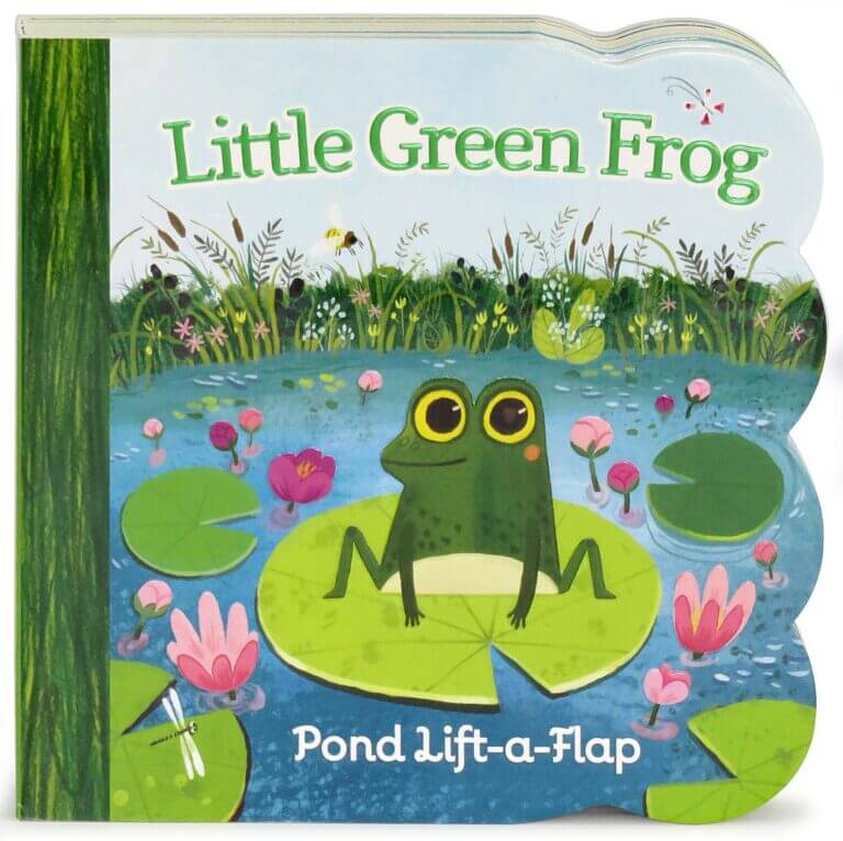 Little Green Frog Lift-A-Flap Board Book Book Cover