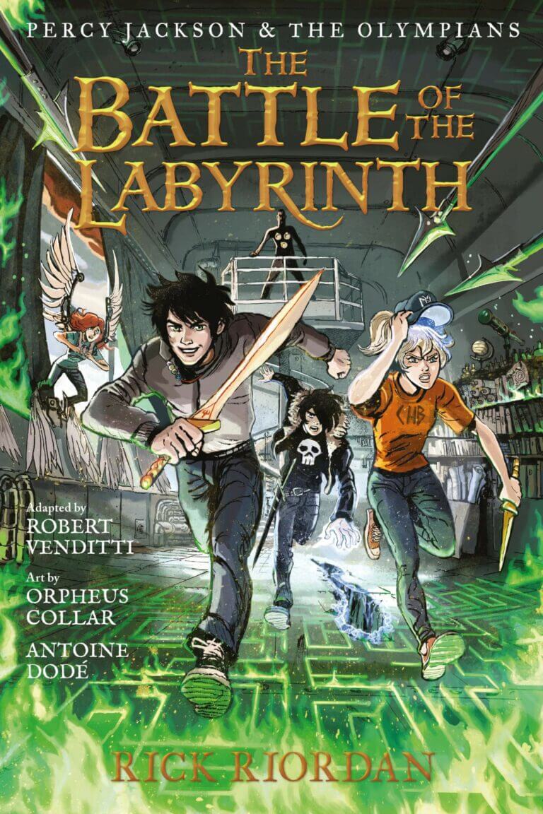 Percy Jackson & the Olympians Book 4: The Battle of the Labyrinth Graphic Novel Adapted by Robert Venditti Book Cover