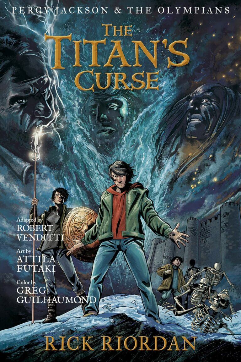 Percy Jackson & the Olympians Book 3: The Titan’s Curse Graphic Novel Adapted by Robert Venditti Book Cover
