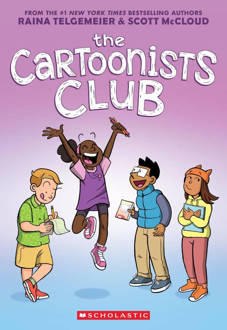 The Cartoonists Club (Graphic Novel) by Raina Telgemeier & Scott McCloud Book Cover
