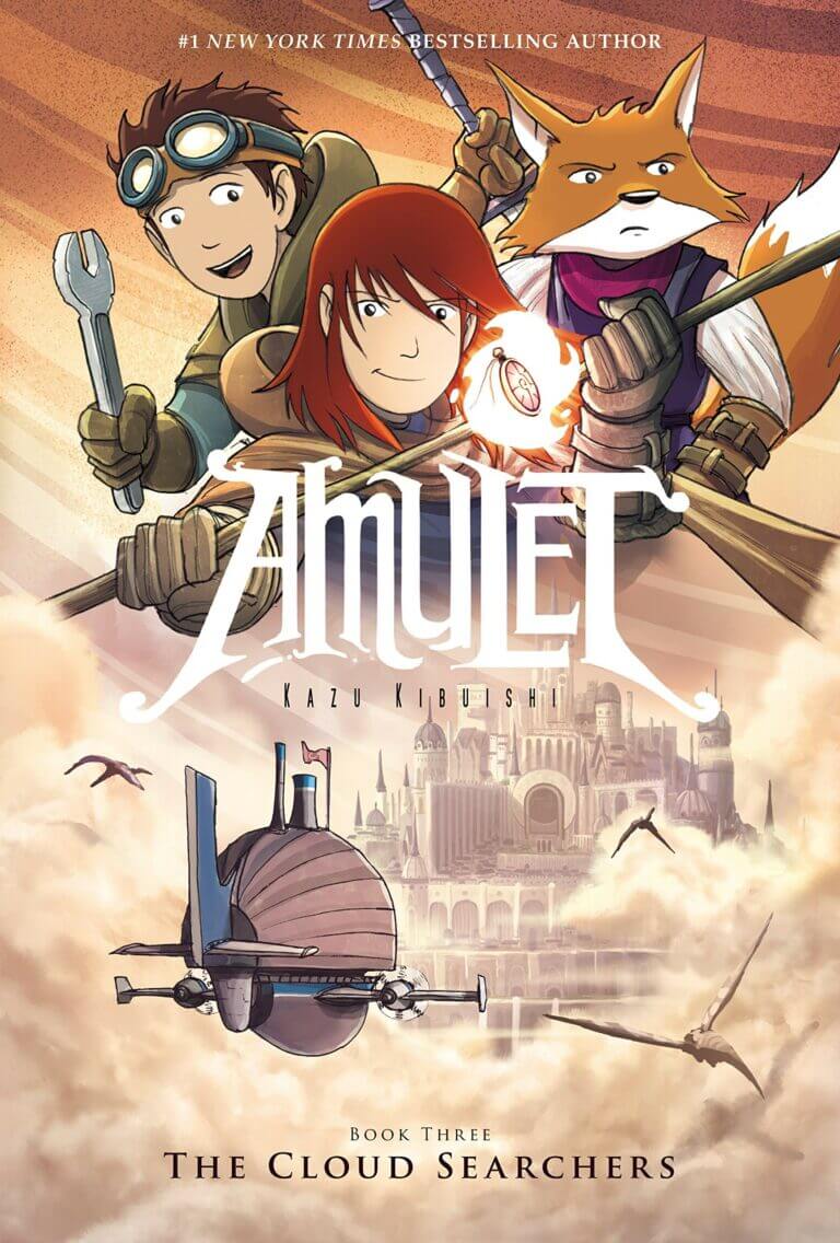Amulet: The Cloud Searchers by Kazu Kibishi Book Cover