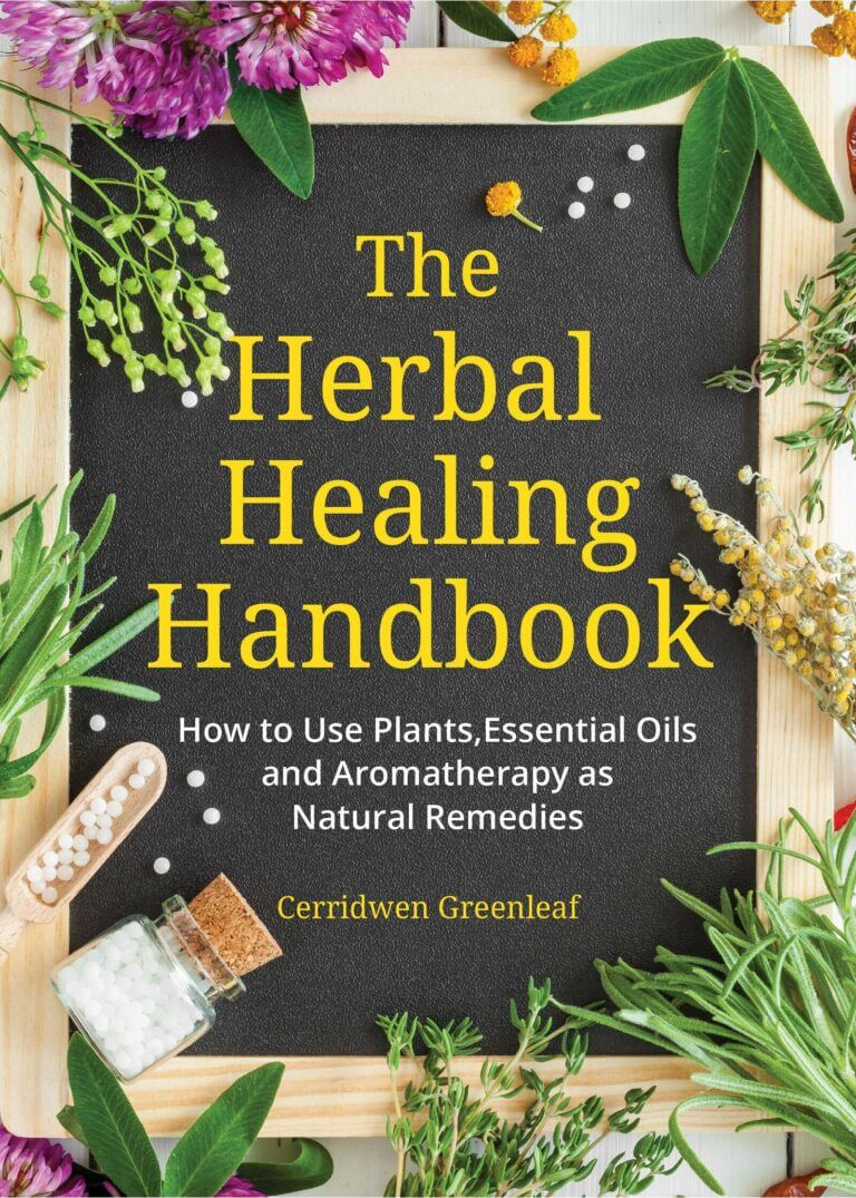 The Herbal Healinbg Handbook by Cerridan Greenleaf Book Cover