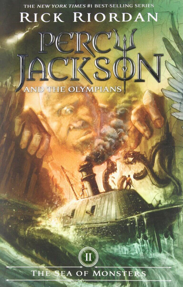 Percy Jackson and the Olympians Book 2: The Sea of Monsters by Rick Riordan HC Book Cover